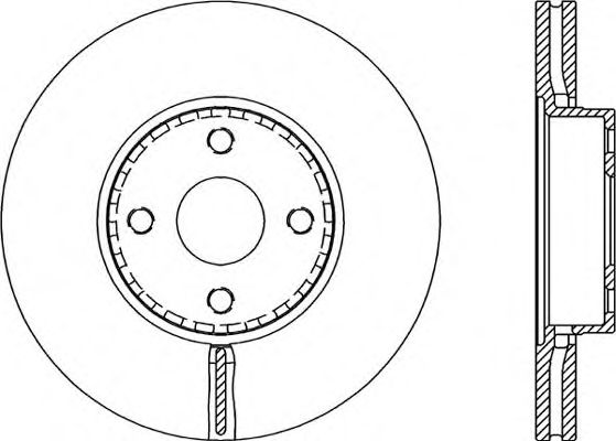Тормозной диск OPEN PARTS BDR2155.20