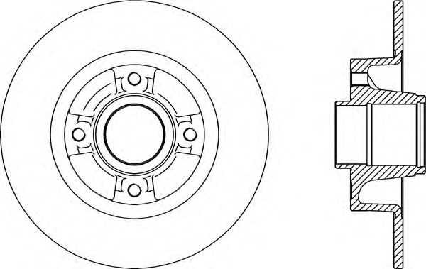 Тормозной диск OPEN PARTS BDR2165.10