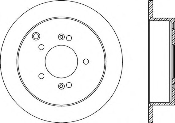 Тормозной диск OPEN PARTS BDR2174.10