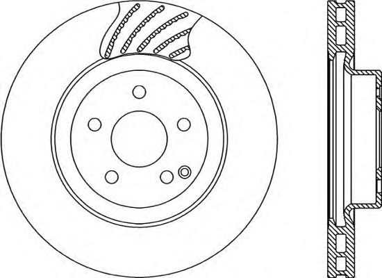 Тормозной диск OPEN PARTS BDR2298.20