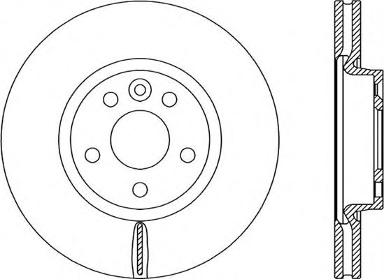 Тормозной диск OPEN PARTS BDR2304.20