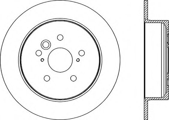 Тормозной диск OPEN PARTS BDR2313.10