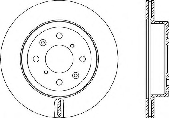 Тормозной диск OPEN PARTS BDR2353.20