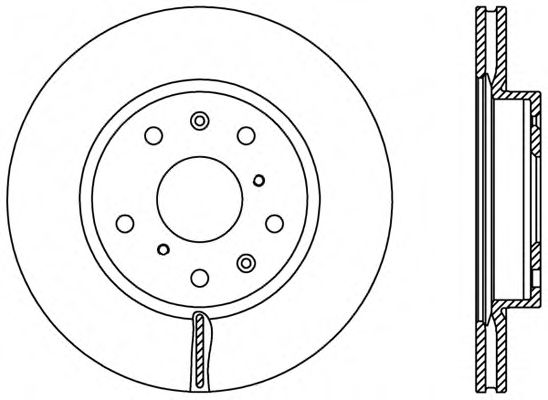 Тормозной диск OPEN PARTS BDR2367.20