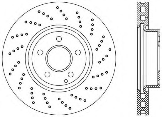 Тормозной диск OPEN PARTS BDR2419.25