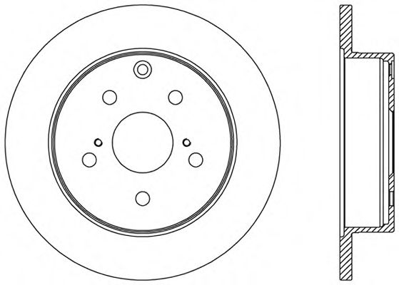 Тормозной диск OPEN PARTS BDR2422.10