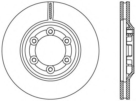 Тормозной диск OPEN PARTS BDR2428.20