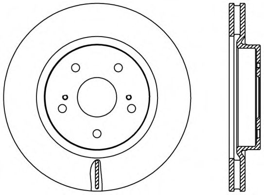 Тормозной диск OPEN PARTS BDR2447.20