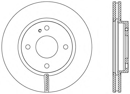 Тормозной диск OPEN PARTS BDR2454.20