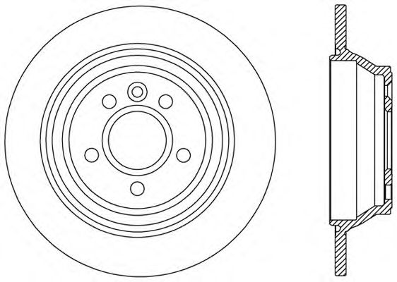 Тормозной диск OPEN PARTS BDR2457.10