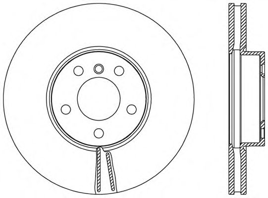 Тормозной диск OPEN PARTS BDR2464.20