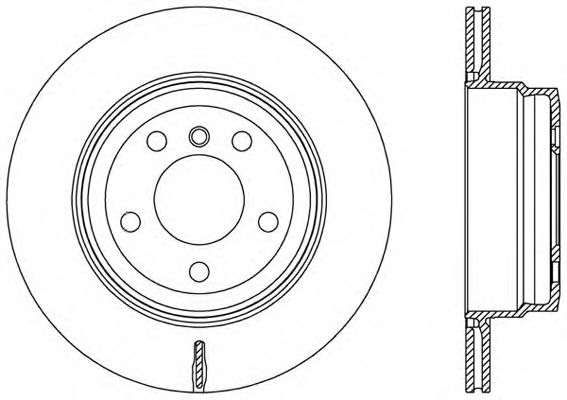 Тормозной диск OPEN PARTS BDR2465.20