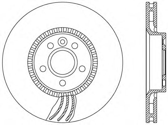 Тормозной диск OPEN PARTS BDR2469.20