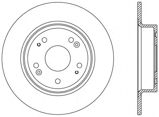 Тормозной диск OPEN PARTS BDR2495.10