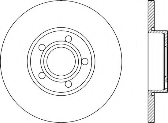 Тормозной диск OPEN PARTS BDA1037.10