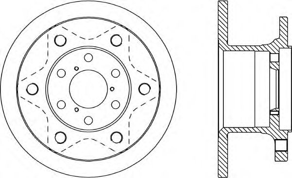 Тормозной диск OPEN PARTS BDA1132.10