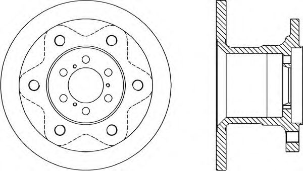 Тормозной диск OPEN PARTS BDA1143.10