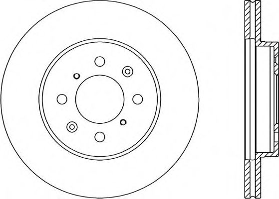 Тормозной диск OPEN PARTS BDA1215.20