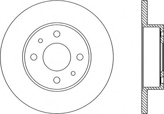 Тормозной диск OPEN PARTS BDA1229.10