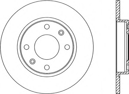 Тормозной диск OPEN PARTS BDA1428.10