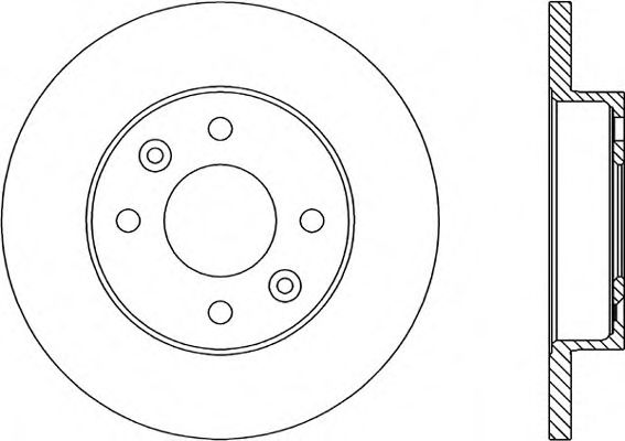 Тормозной диск OPEN PARTS BDA1446.10