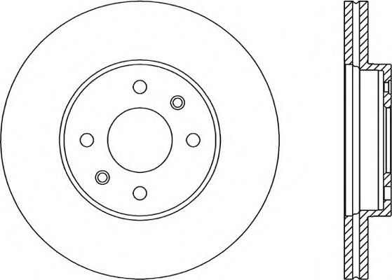 Тормозной диск OPEN PARTS BDA1464.20