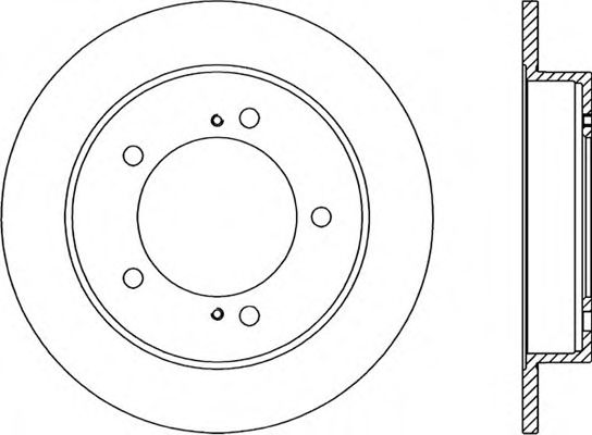 Тормозной диск OPEN PARTS BDA1504.10