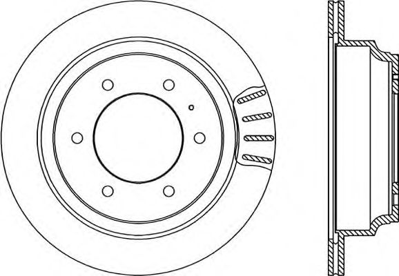 Тормозной диск OPEN PARTS BDA1654.20