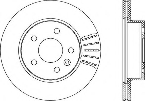 Тормозной диск OPEN PARTS BDA1704.20