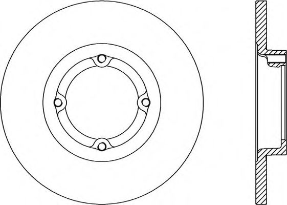 Тормозной диск OPEN PARTS BDA1765.10