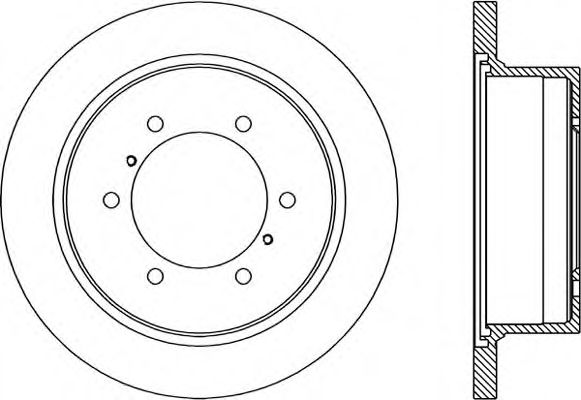 Тормозной диск OPEN PARTS BDA1790.10