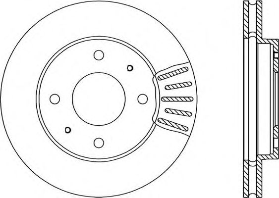 Тормозной диск OPEN PARTS BDA1794.20