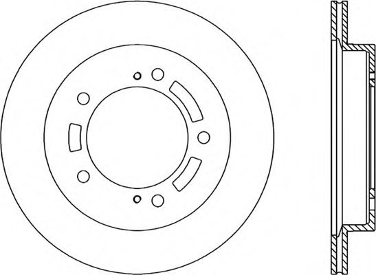 Тормозной диск OPEN PARTS BDA1821.20