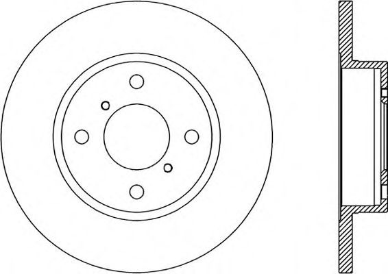 Тормозной диск OPEN PARTS BDA1857.10