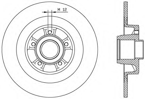 Тормозной диск OPEN PARTS BDA1962.10