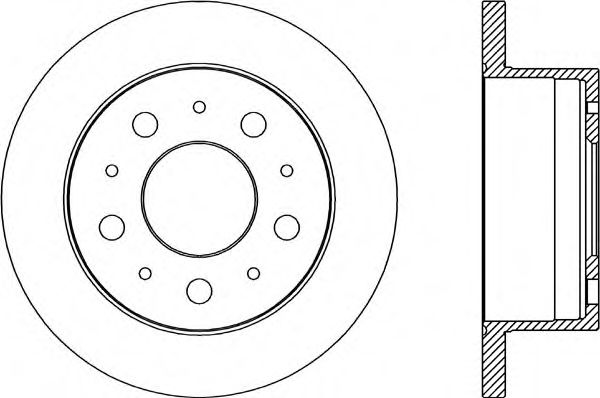 Тормозной диск OPEN PARTS BDA2033.10