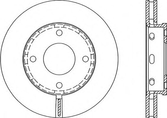 Тормозной диск OPEN PARTS BDA2055.20