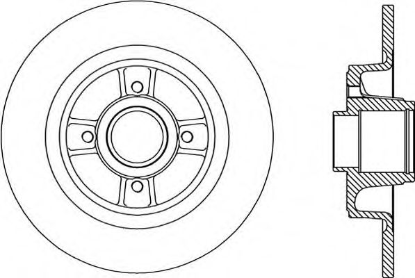 Тормозной диск OPEN PARTS BDA2166.10