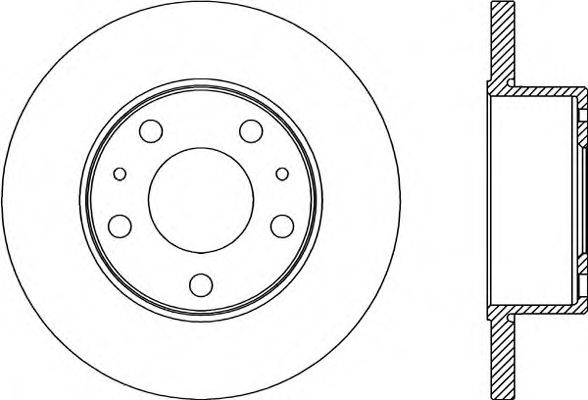 Тормозной диск OPEN PARTS BDA2180.10