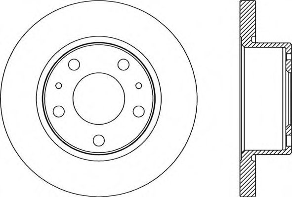 Тормозной диск OPEN PARTS BDA2181.10