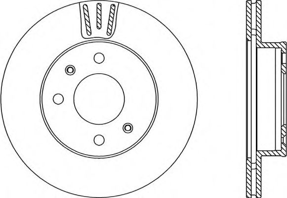 Тормозной диск OPEN PARTS BDA2223.20