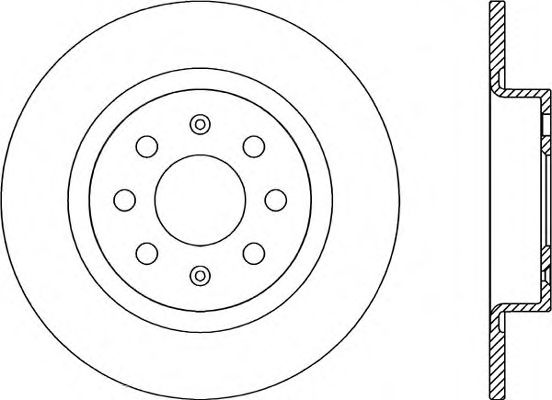 Тормозной диск OPEN PARTS BDA2249.10