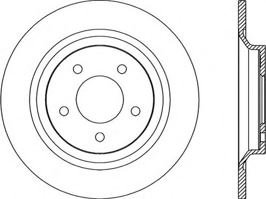 Тормозной диск OPEN PARTS BDA2264.10