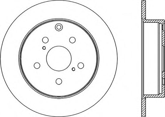 Тормозной диск OPEN PARTS BDA2340.10