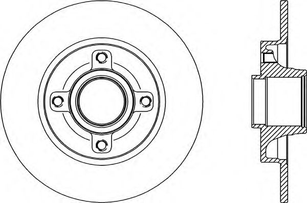 Тормозной диск OPEN PARTS BDA2341.10