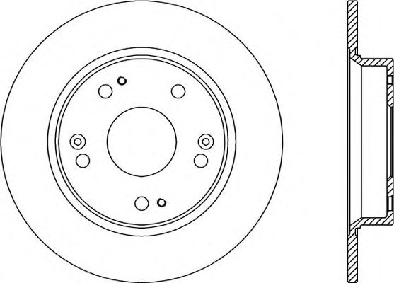 Тормозной диск OPEN PARTS BDA2344.10