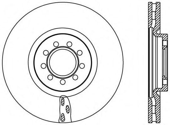 Тормозной диск OPEN PARTS BDA2389.20