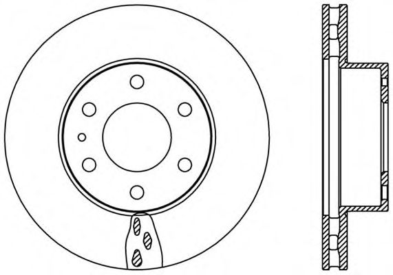 Тормозной диск OPEN PARTS BDA2390.20