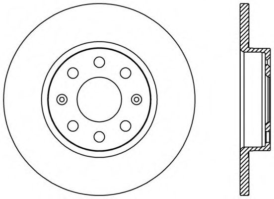 Тормозной диск OPEN PARTS BDA2444.10