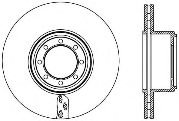 Тормозной диск OPEN PARTS BDA2451.20